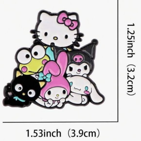 HELLO KITTY & Friends Enamel Lapel Pin Brooch (BRAND-NEW & SUPER CUTE!) - Picture 3 of 4